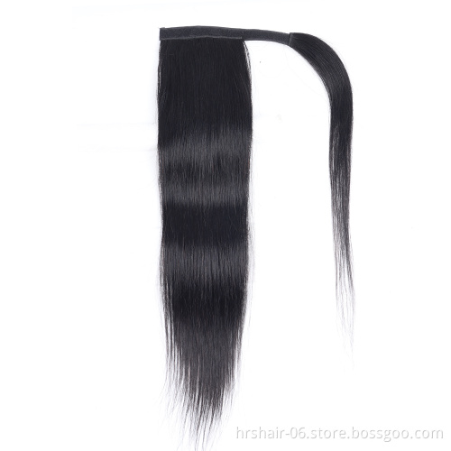 Li&Queen Wholesale Virgin Cuticle Aligned Hair Extensions Drawstring Ponytail 100 Real Brazilian Human Hair Extensions DHL